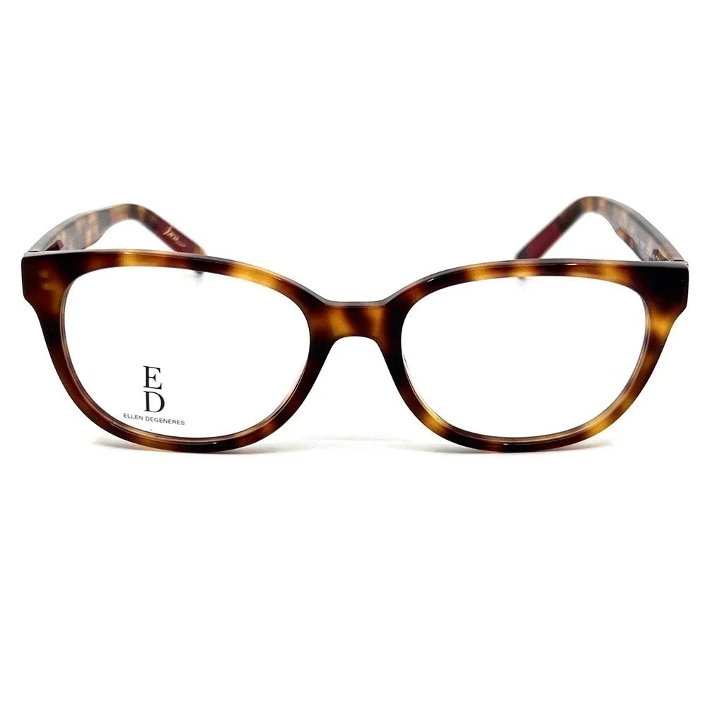 ELLEN DEGENERES Eyeglasses O-04 TORT NEW!!!